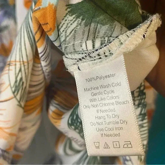 NWOT Lark & Ro Floral Botanical Boho Tunic Blouse Top - Picture 4 of 7